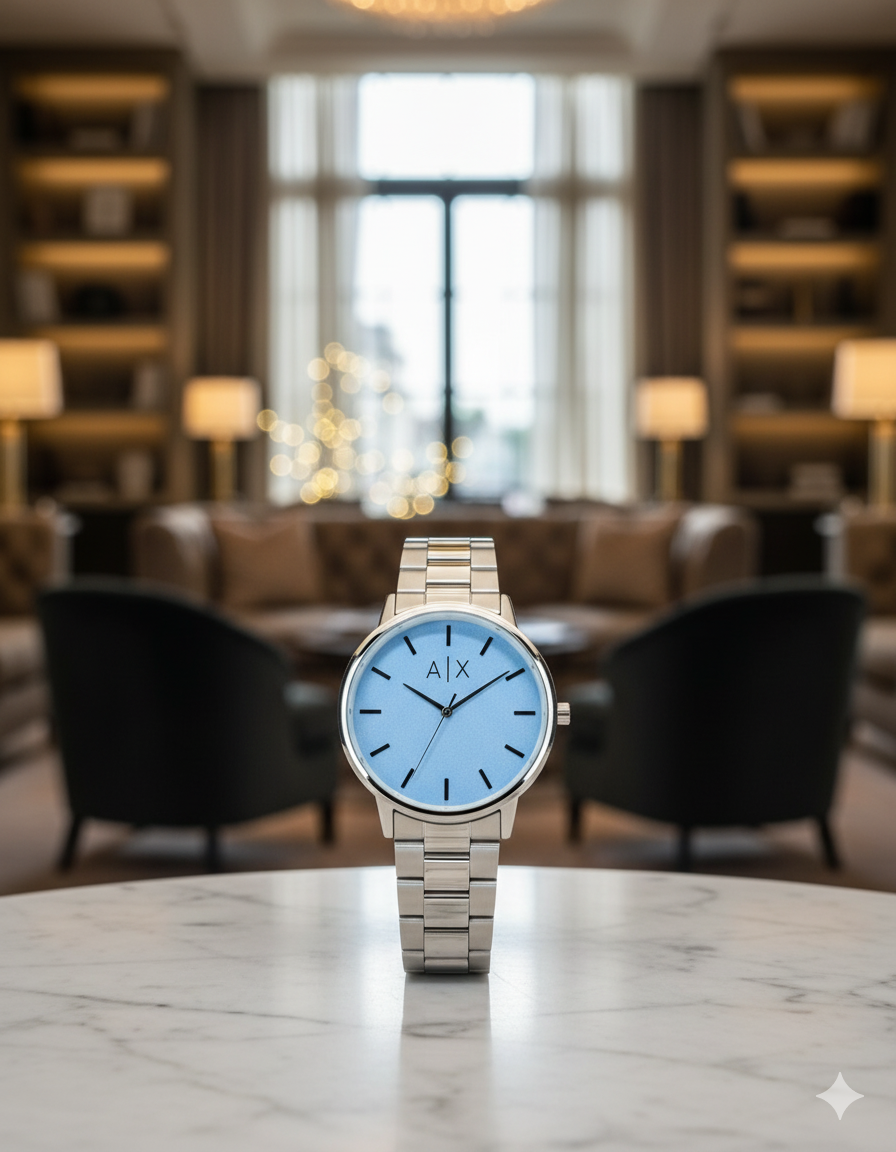 Armani Exchange Men’s Watch – Blue Dial