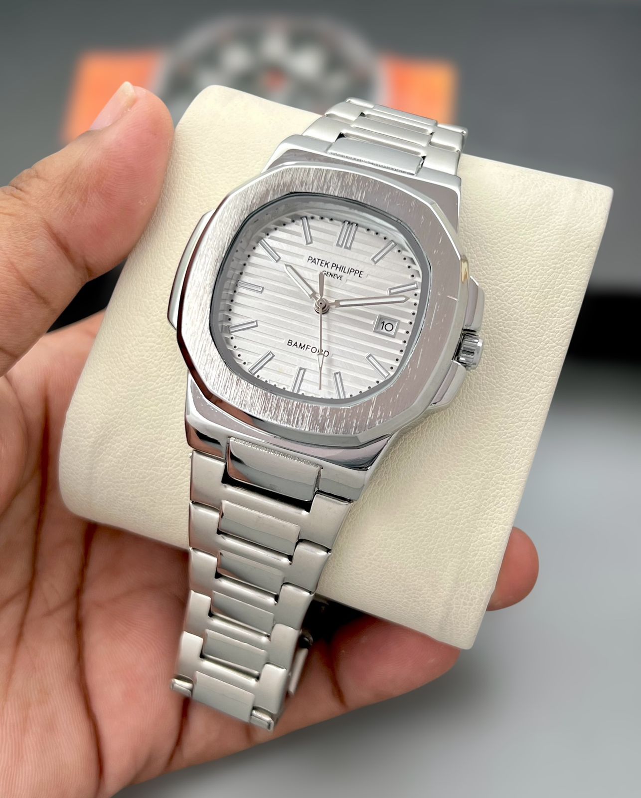 Patek Philippe White Dial Men's Watch – Luxury Edition