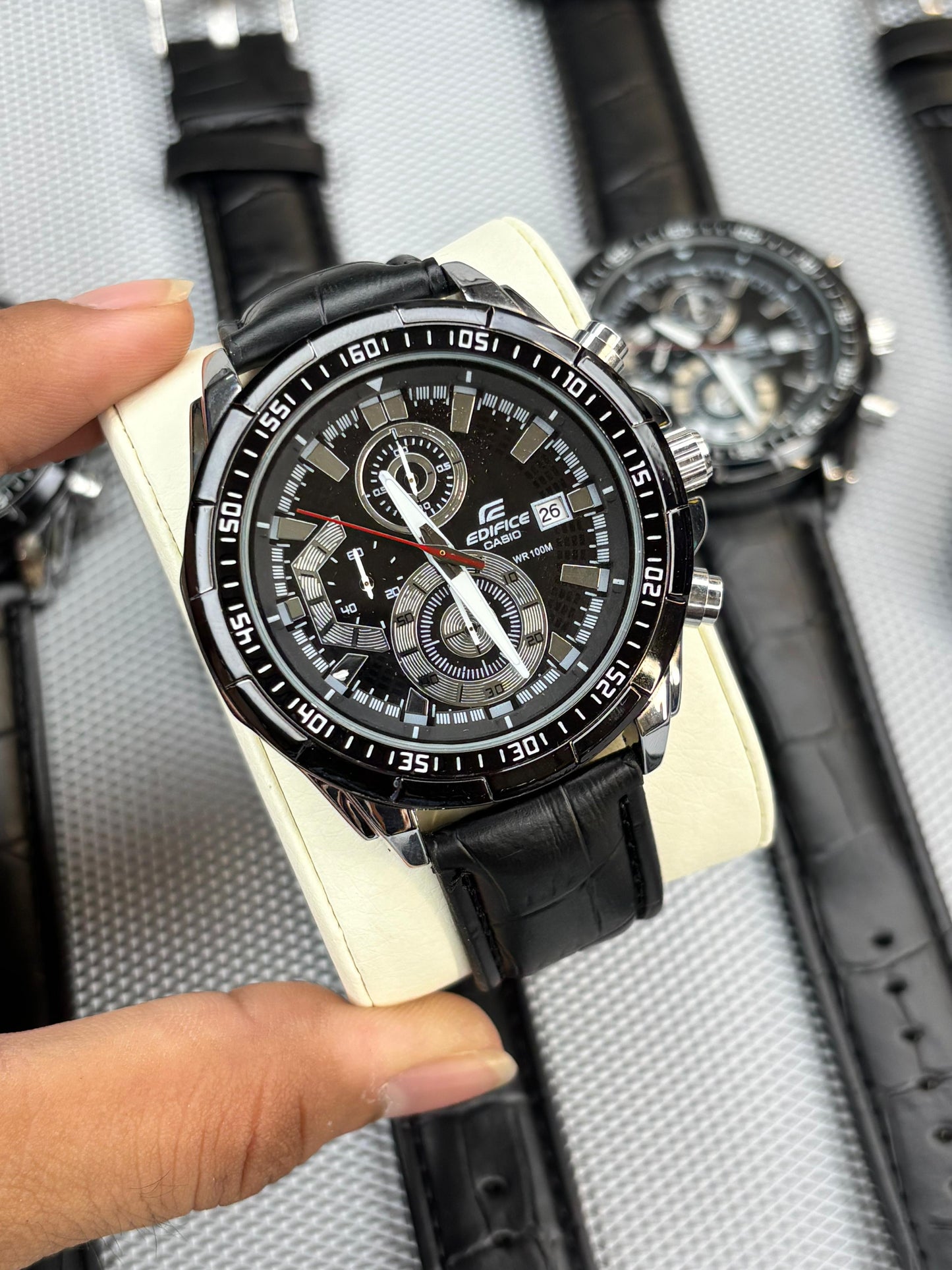 Casio Edifice Chronograph Men’s Watch – Black Dial