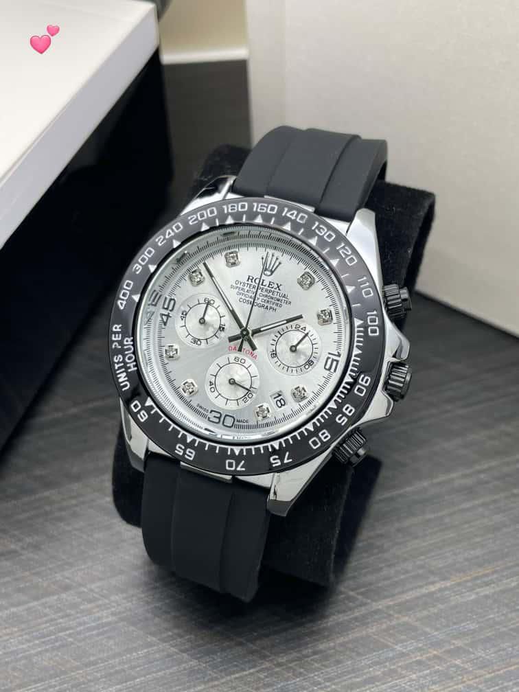 Luxury Daytona Chronograph Silver Dial Men’s Watch