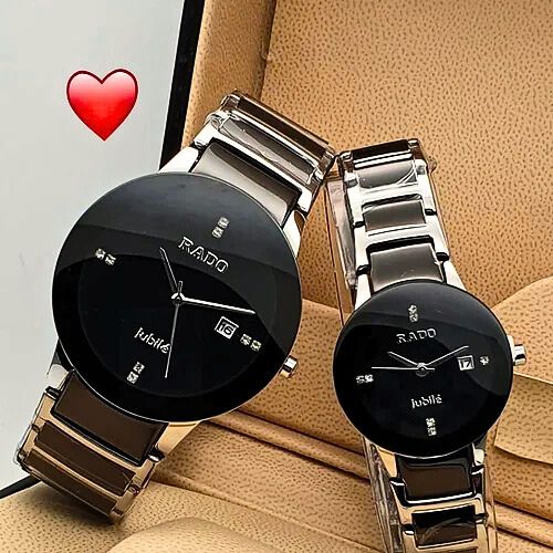 Rado Jubile Black Ceramic Couple Watch