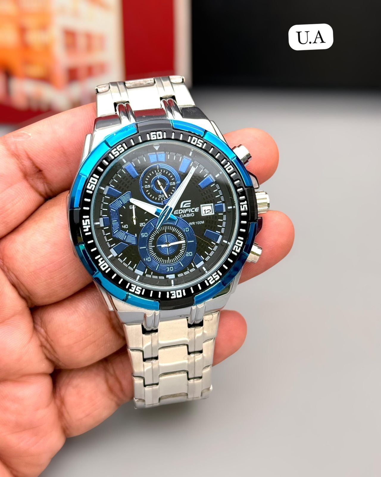 Casio Edifice Blue Chronograph Men’s Watch