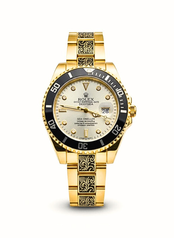 Luxury Sea-Dweller Silver Dial Men’s Watch – Royal Gold Edition