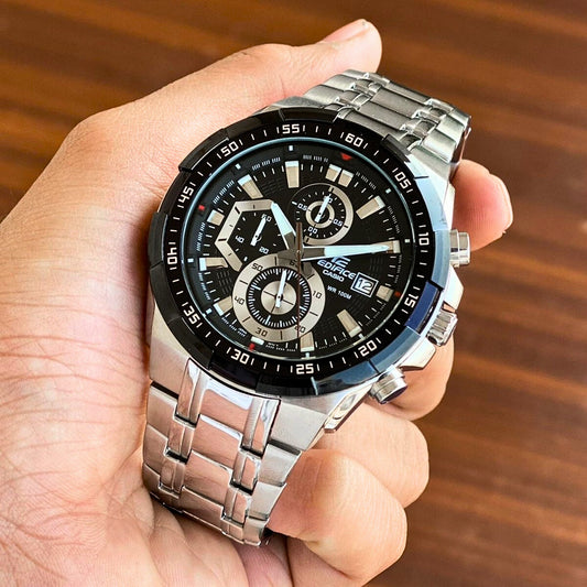 Casio edifice black dial chronograph Men's watch