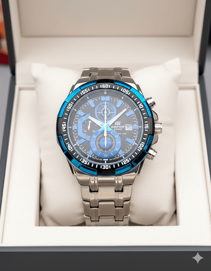Casio Edifice Blue Chronograph Men’s Watch