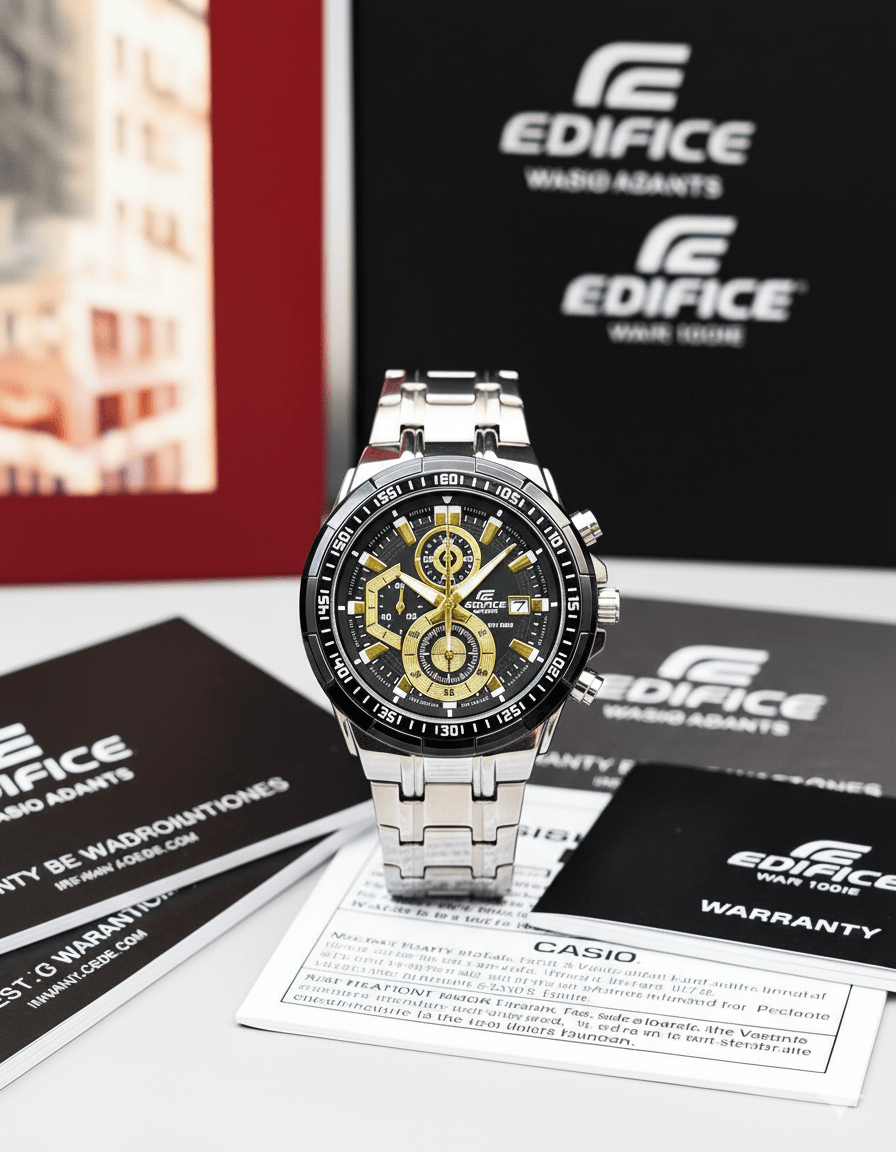 Casio Edifice Silver Chronograph Men’s Watch