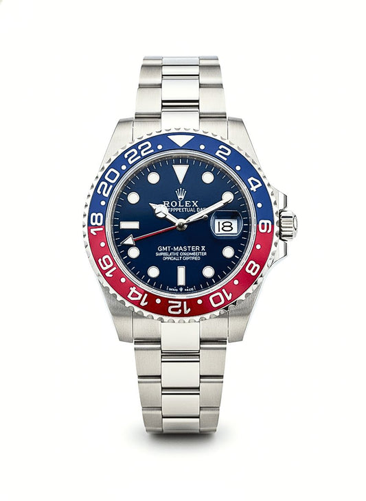 Luxury GMT Master Pepsi Bezel Men’s Watch – Blue Dial Edition
