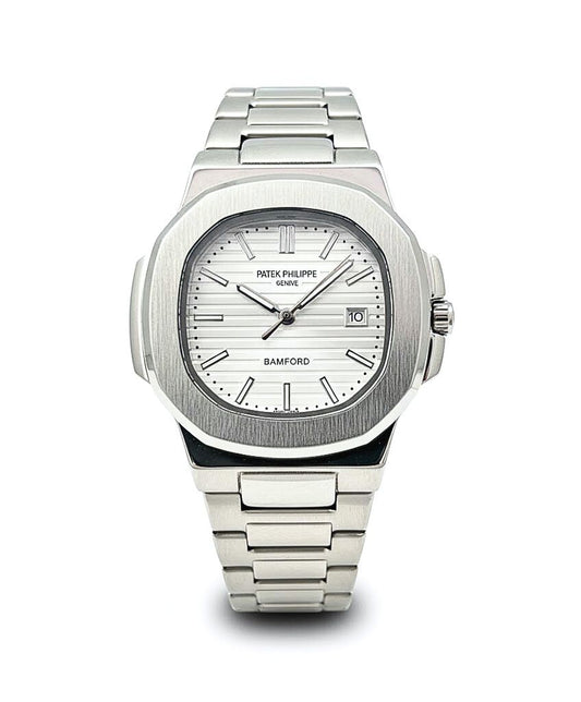 Patek Philippe White Dial Men's Watch – Luxury Edition