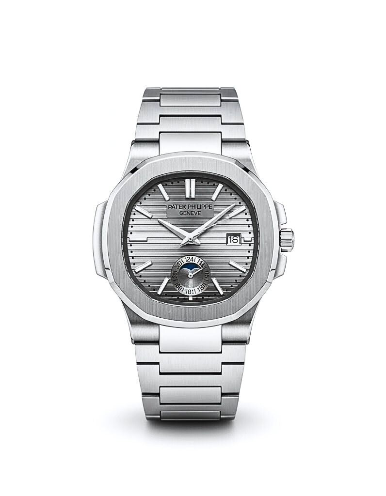 Patek Philippe Grey Dial Men's Watch – Moonphase Steel Luxury Edition