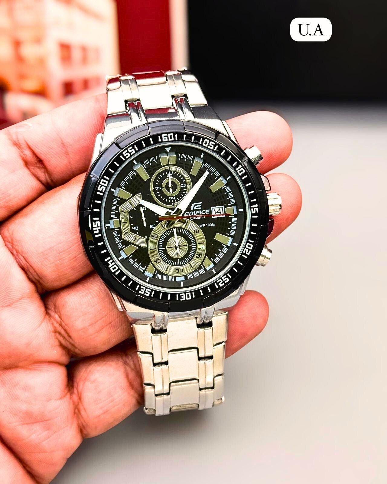 Casio Edifice Silver Chronograph Men’s Watch