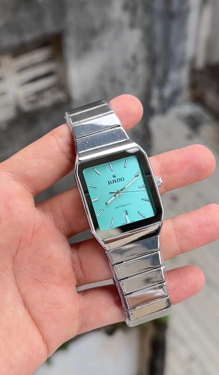 Rado Blue Dial Men's Watch – Luxury Stainless Steel Design