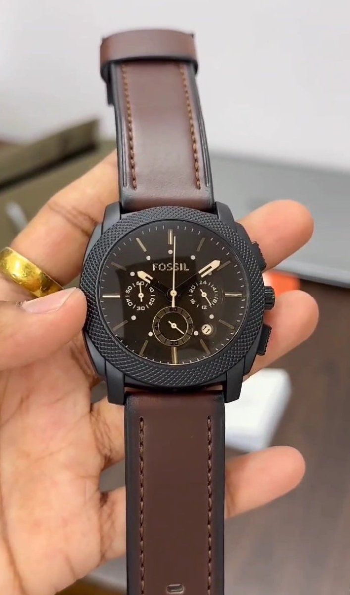 Fossil Chronograph Brown Leather Men’s Watch - Chronoverse