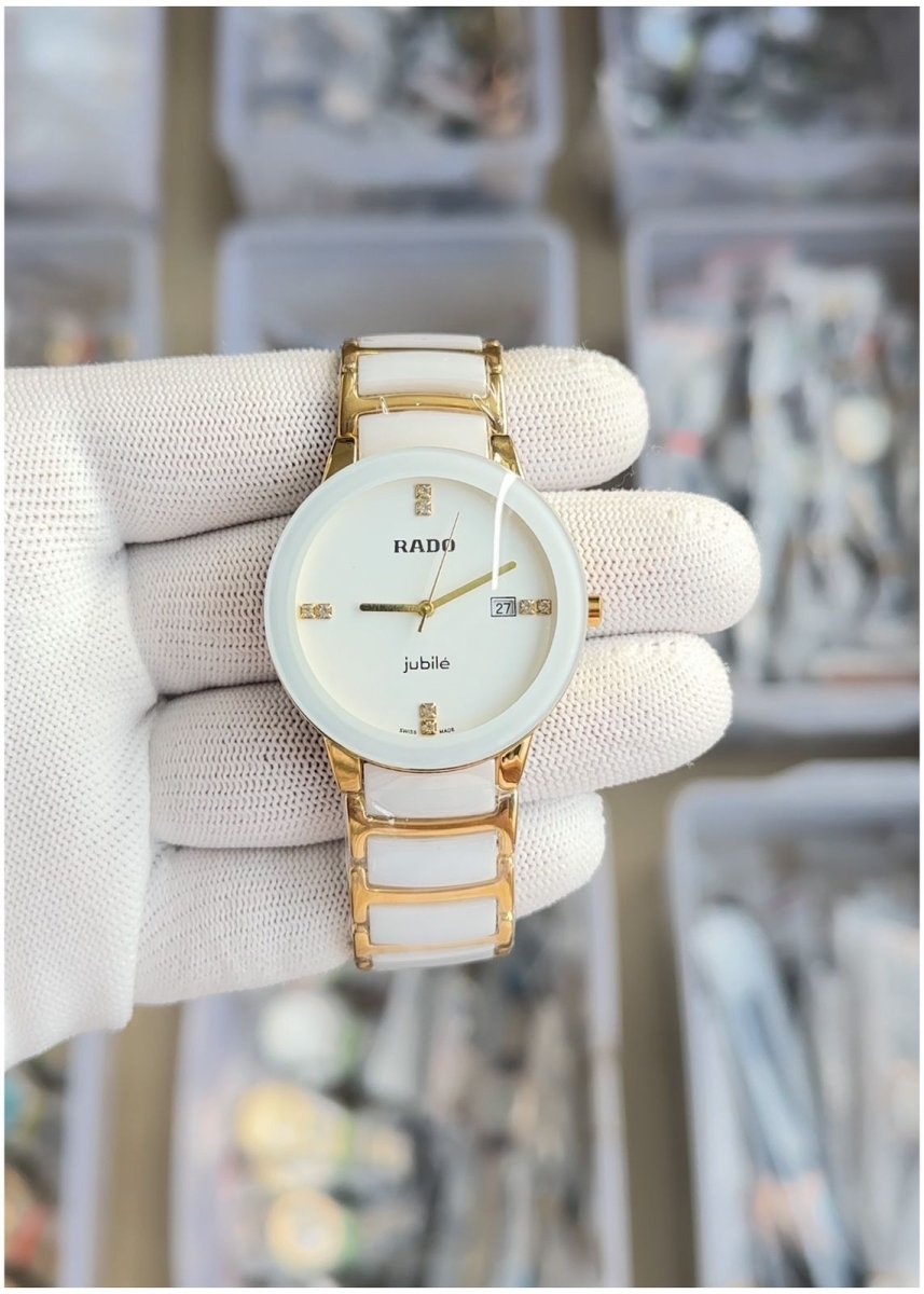 Rado Jubile White Ceramic Gold Watch - Chronoverse