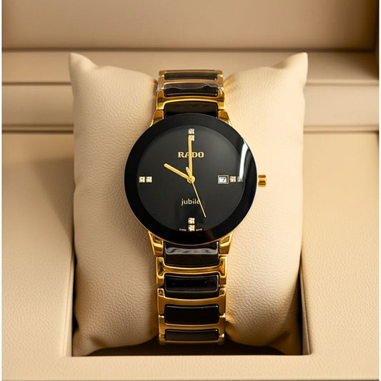 Rado Jubile Men’s Black Dial Gold Watch
