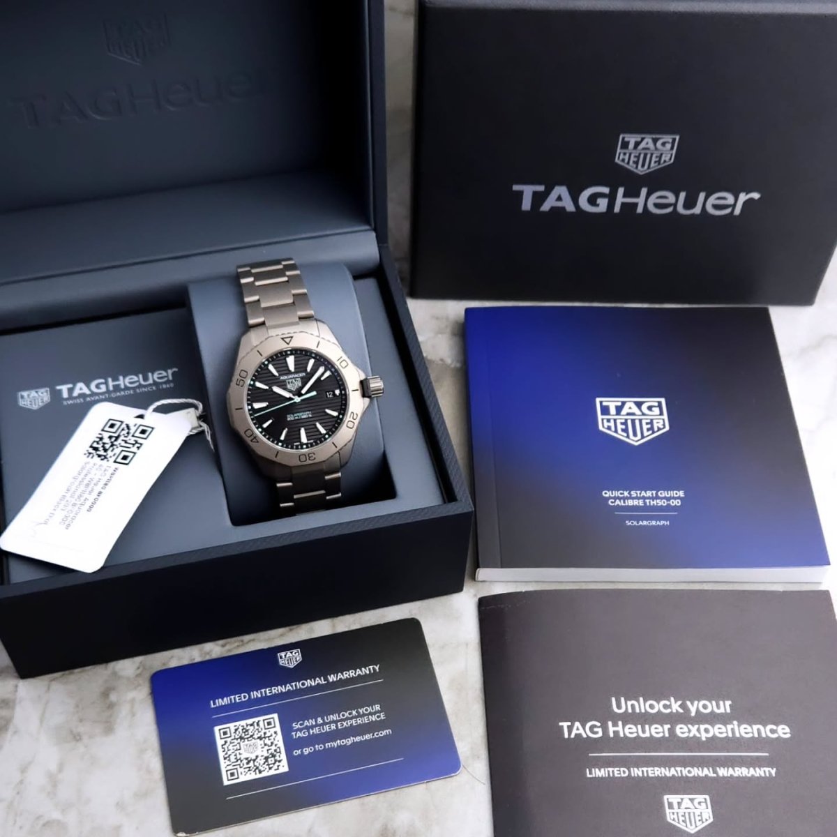 TAG Heuer Aquaracer Solargraph Men’s Watch – Black Dial - Chronoverse