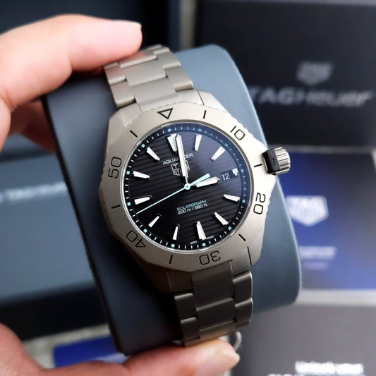 TAG Heuer Aquaracer Solargraph Men’s Watch – Black Dial - Chronoverse